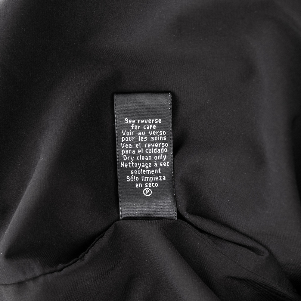 Nicole Miller Black Puff Sleeve Button Dress Mock Neck Women's $395 - Size 10 - Picture 14 of 14